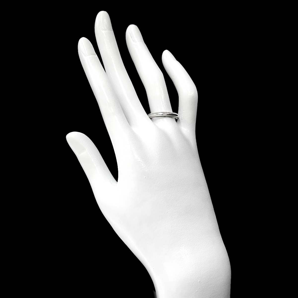 Tiffany & Co Milgray Ring Platinum Together Milgrain — view 6