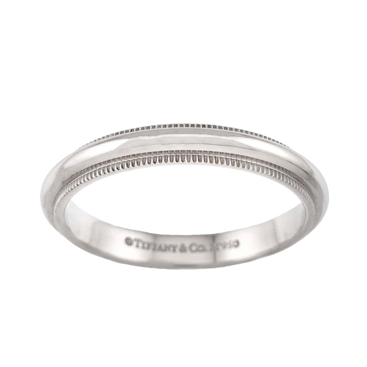 Tiffany & Co Milgray Ring Platinum Together Milgrain — view 2