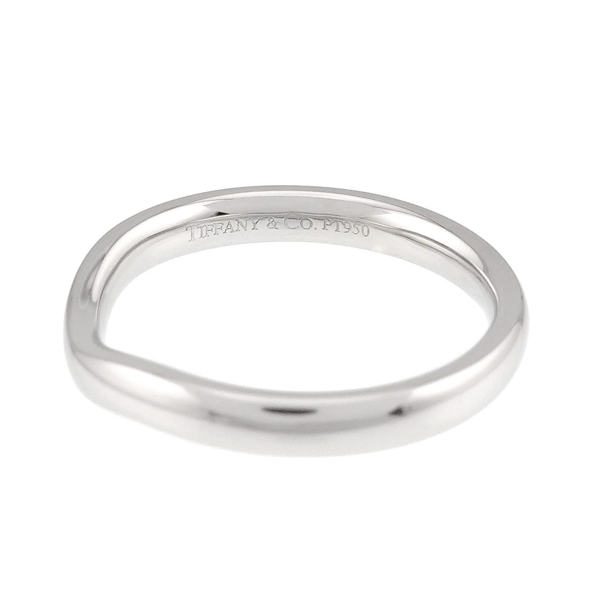 Tiffany & Co Curved Band Ring Platinum — view 3
