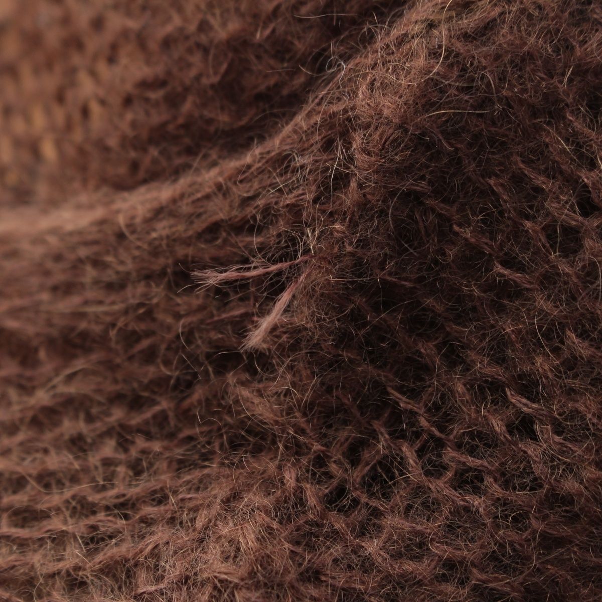 Chanel Mohair CC Logo Long Sleeve Sweater Knit Top Brown 36 — view 8