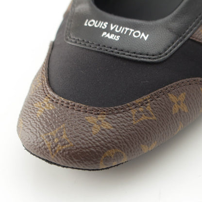 Louis Vuitton LV Sneakers Monogram Mary Jane Shoes Black Brown — view 8