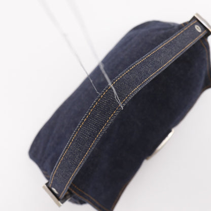 Fendi Mamma Bucket Denim Navy Shoulder Bag — view 5
