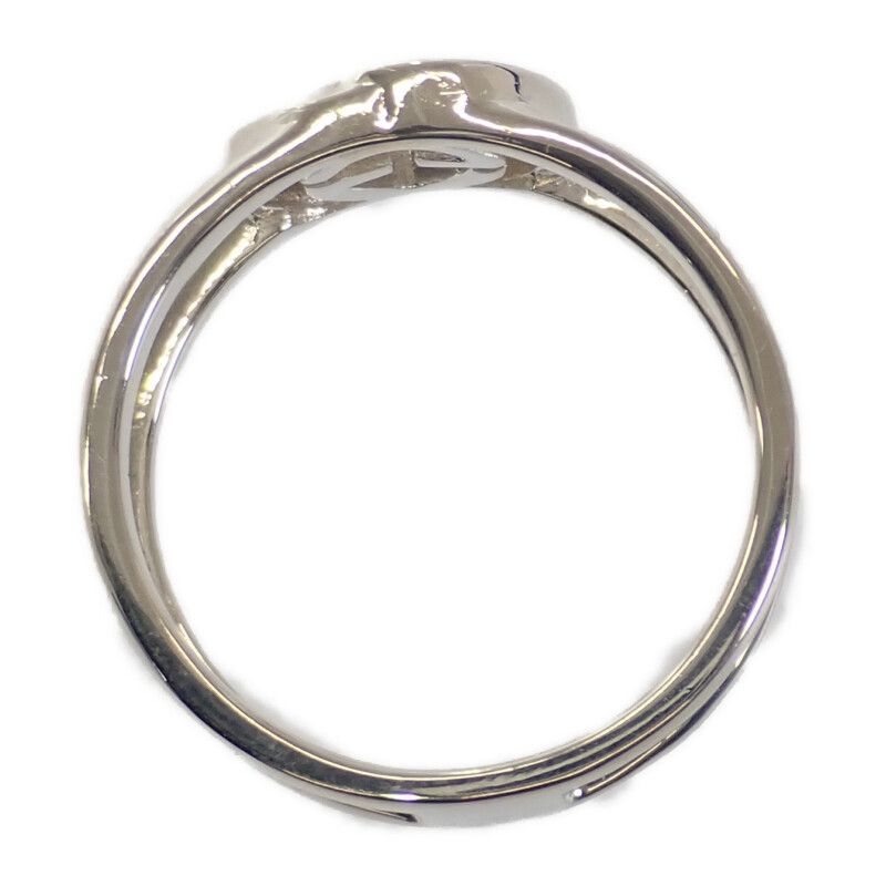Gucci Interlocking G Wide Open Band Stamp Ring 925 Sterling Silver — view 6