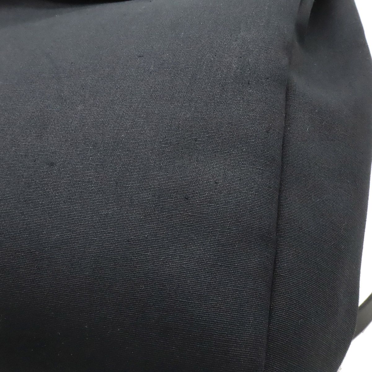 Hermes Herbag A Dos PM Backpack 2-Way Handbag Toile Officier Leather Black — view 7
