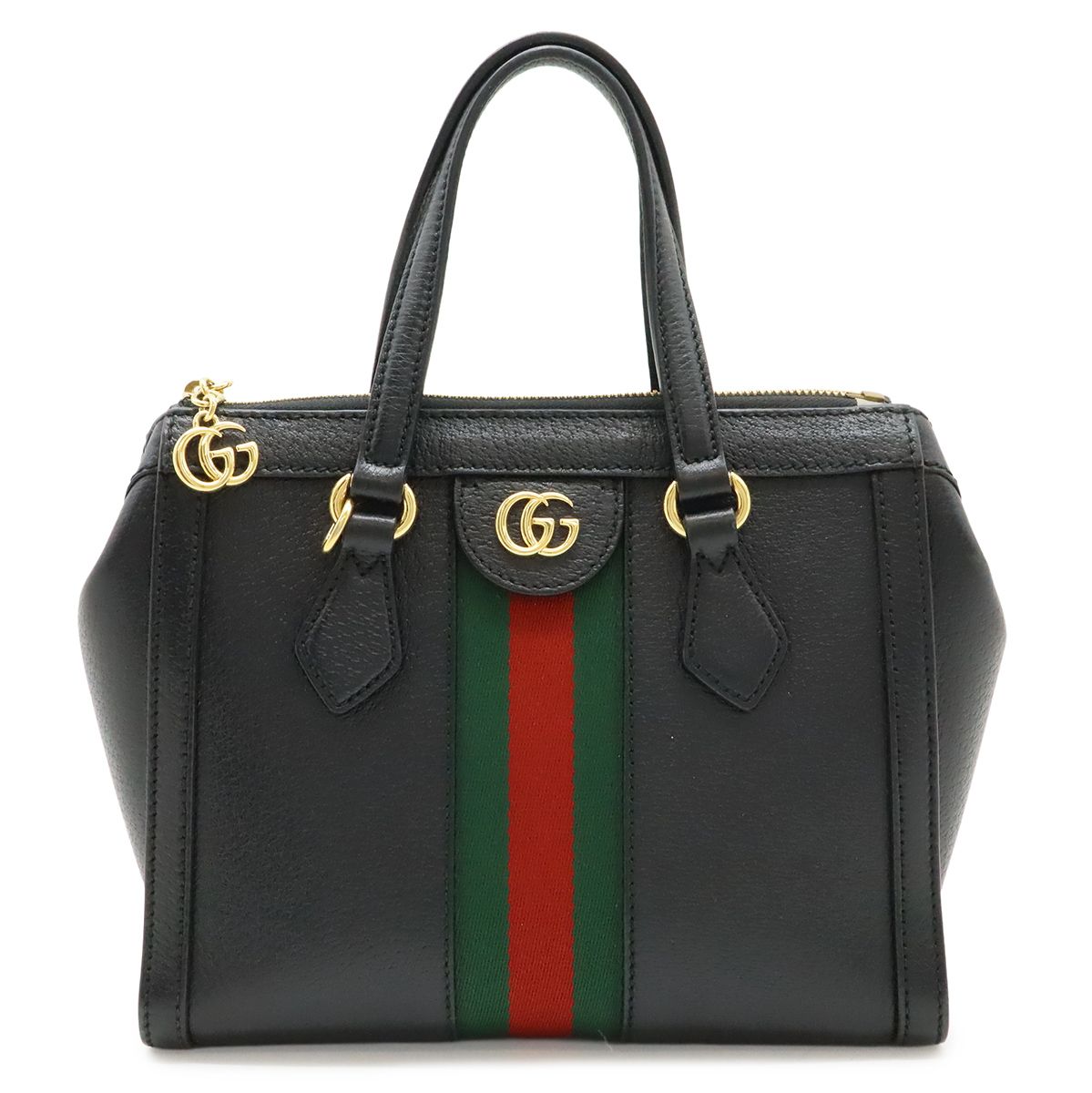 Gucci Ophidia Small Tote Bag Leather Black Gold