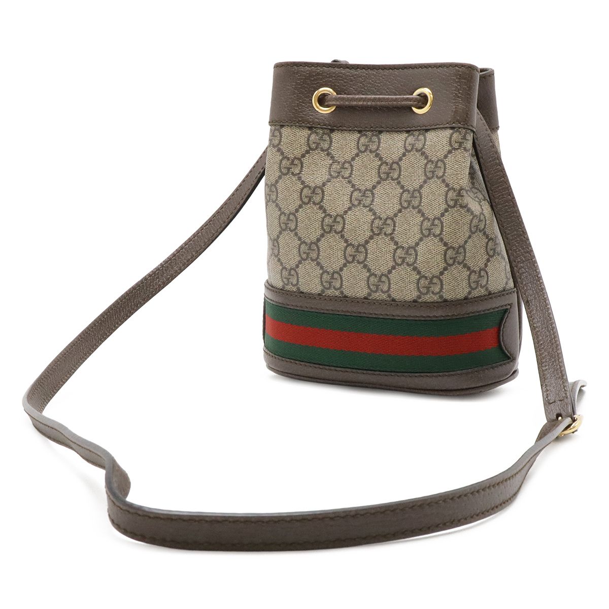 Gucci Ophidia GG Supreme Mini Bucket Bag Beige — view 2