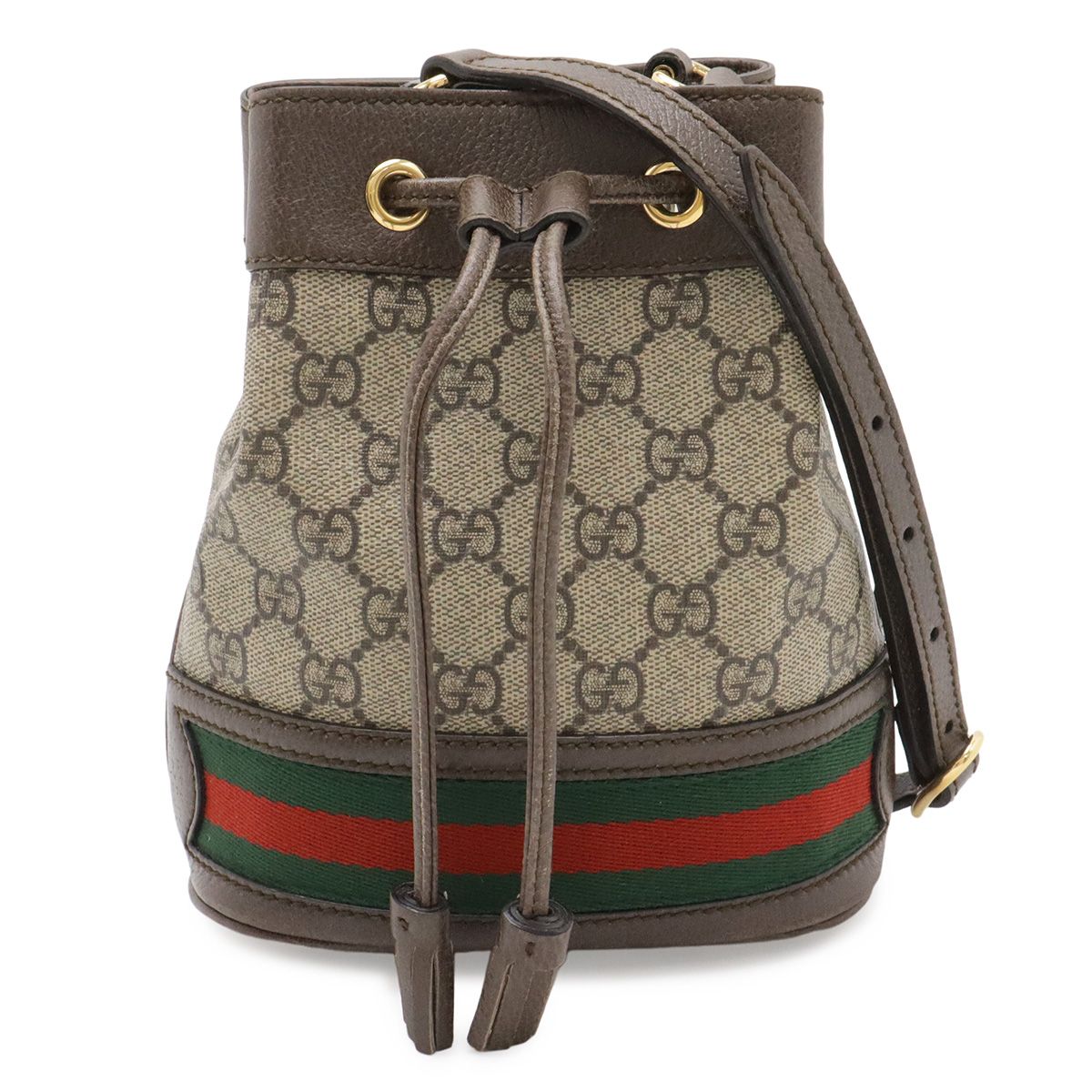 Gucci Ophidia GG Supreme Mini Bucket Bag Beige