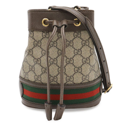 Gucci Ophidia GG Supreme Mini Bucket Bag Beige
