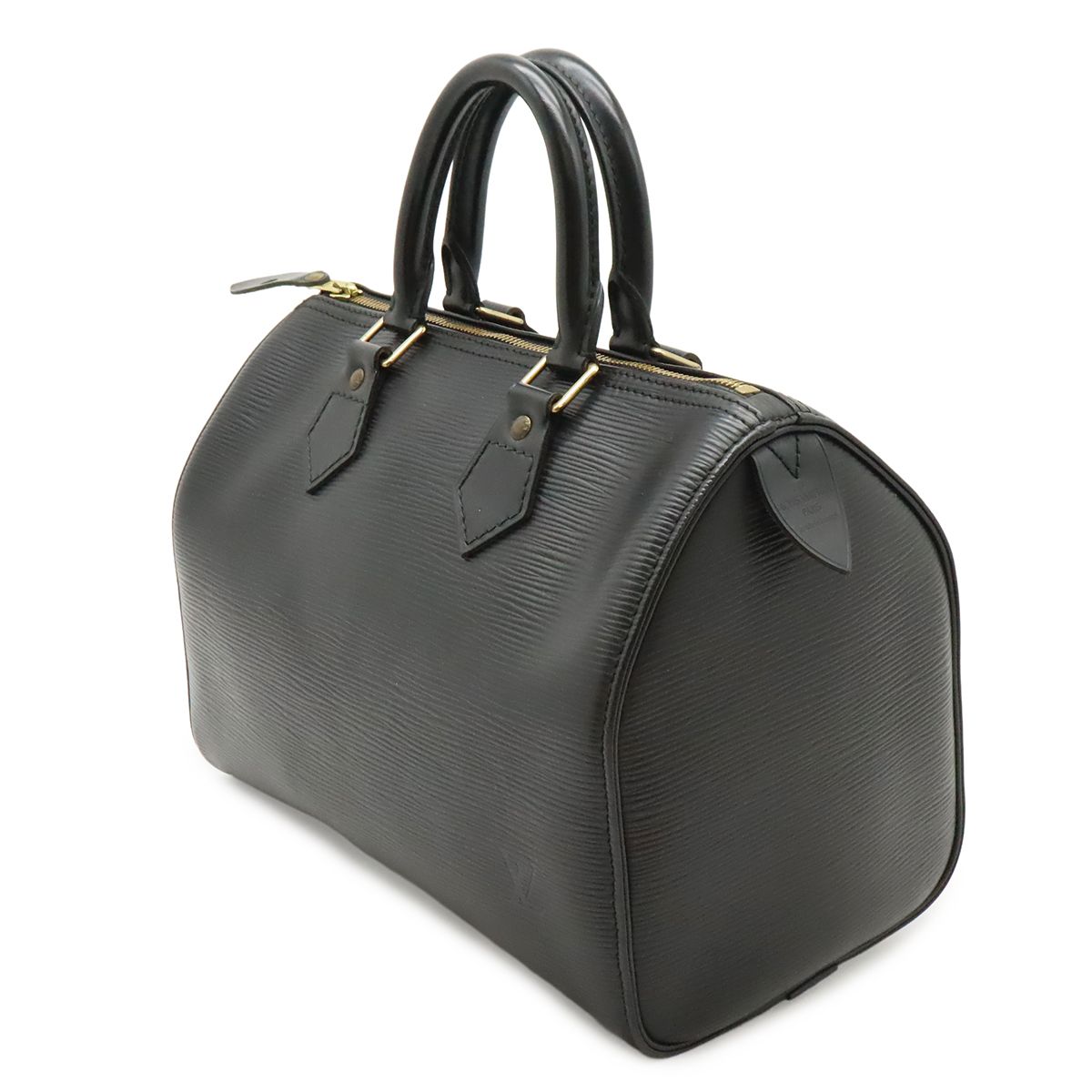 Louis Vuitton Epi Speedy 25 Mini Boston Bag Noir Black Gold — view 2
