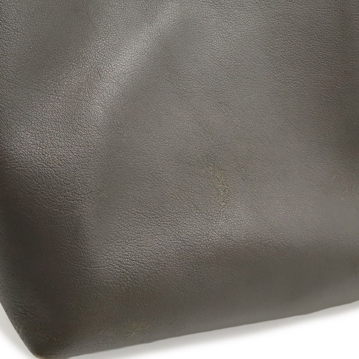 Saint Laurent Paris YSL Shopping Tote Shoulder Bag Leather Gray — view 8