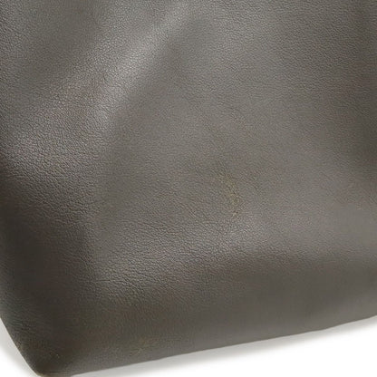 Saint Laurent Paris YSL Shopping Tote Shoulder Bag Leather Gray — view 8