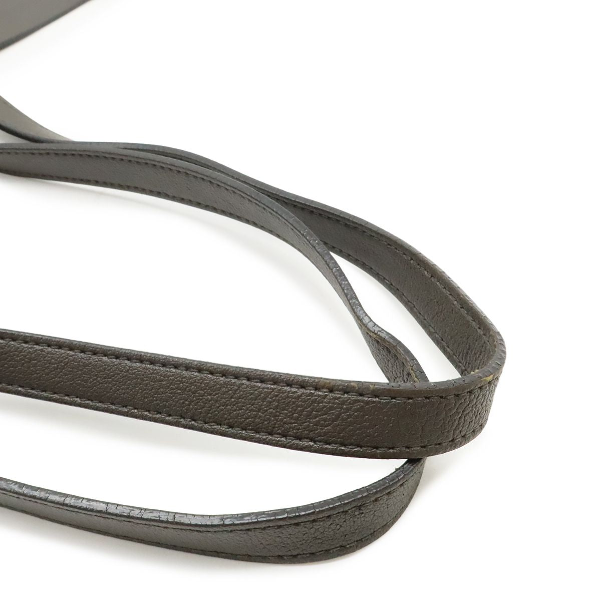 Saint Laurent Paris YSL Shopping Tote Shoulder Bag Leather Gray — view 4