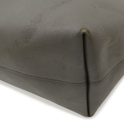 Saint Laurent Paris YSL Shopping Tote Shoulder Bag Leather Gray — view 3