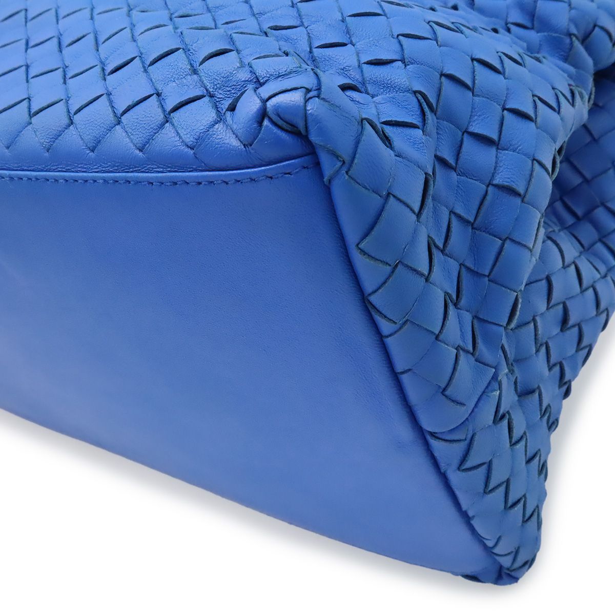 Bottega Veneta 2-Way Tote Shoulder Bag Leather Blue — view 3