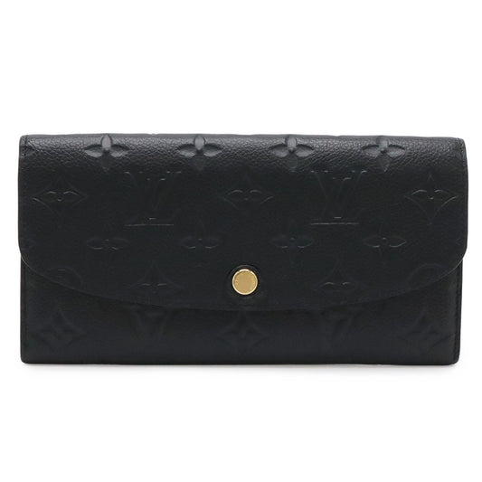 Louis Vuitton Monogram Empreinte Portefeuille Emily Bifold Wallet Noir Black