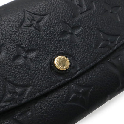 Louis Vuitton Monogram Empreinte Portefeuille Emily Bifold Wallet Noir Black — view 4