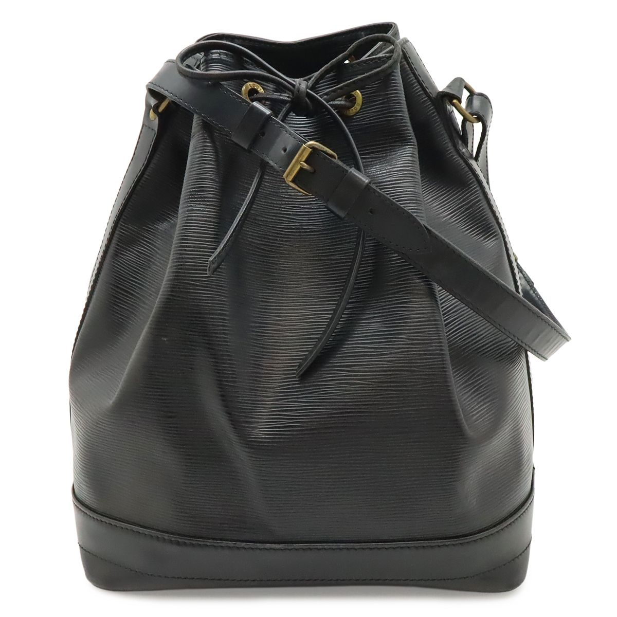 Louis Vuitton Epi Noe Shoulder Bag Drawstring Noir Black Gold
