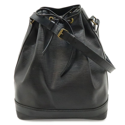 Louis Vuitton Epi Noe Shoulder Bag Drawstring Noir Black Gold