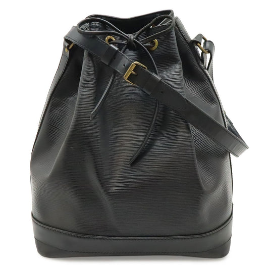 Louis Vuitton Epi Noe Shoulder Bag Drawstring Noir Black Gold