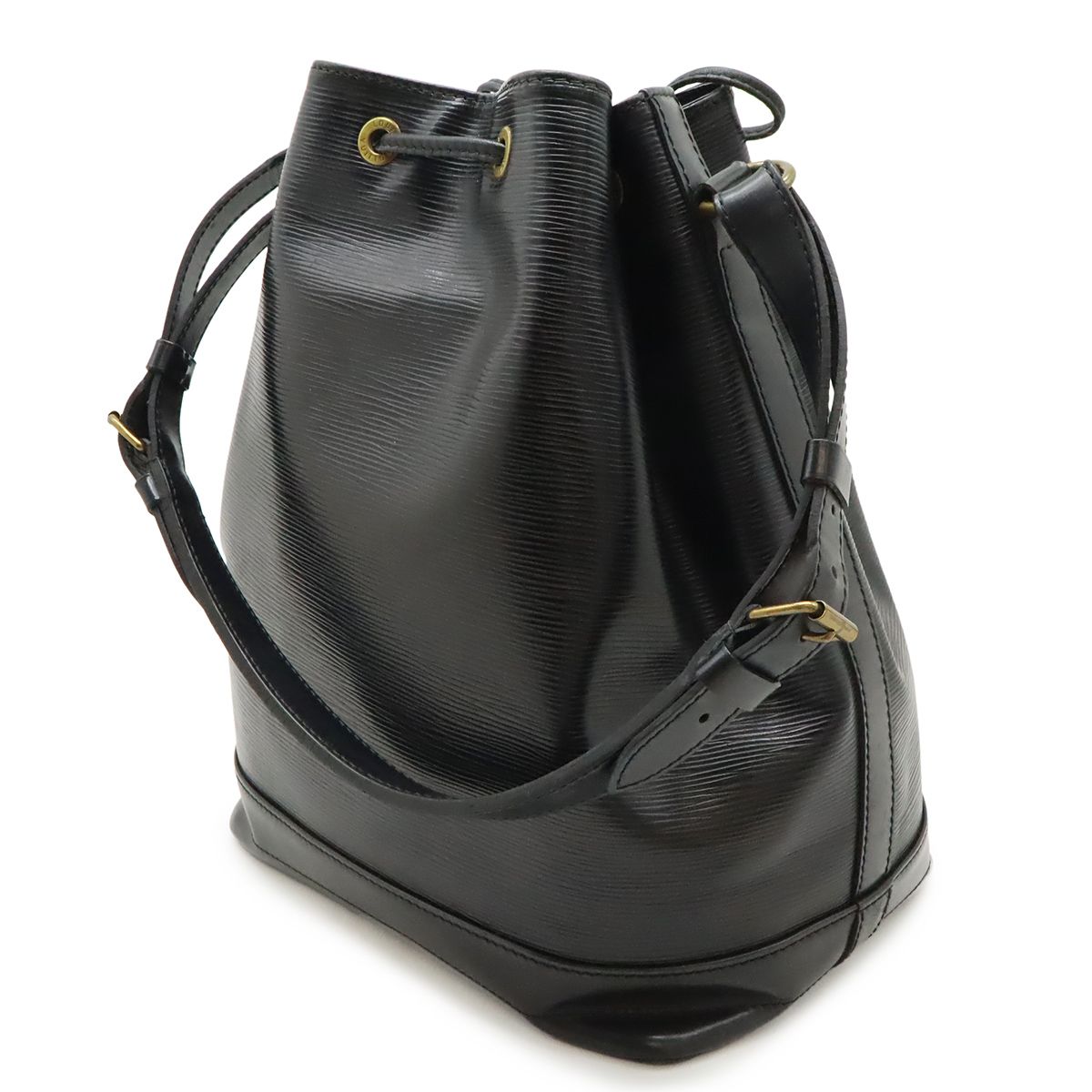 Louis Vuitton Epi Noe Shoulder Bag Drawstring Noir Black Gold — view 2