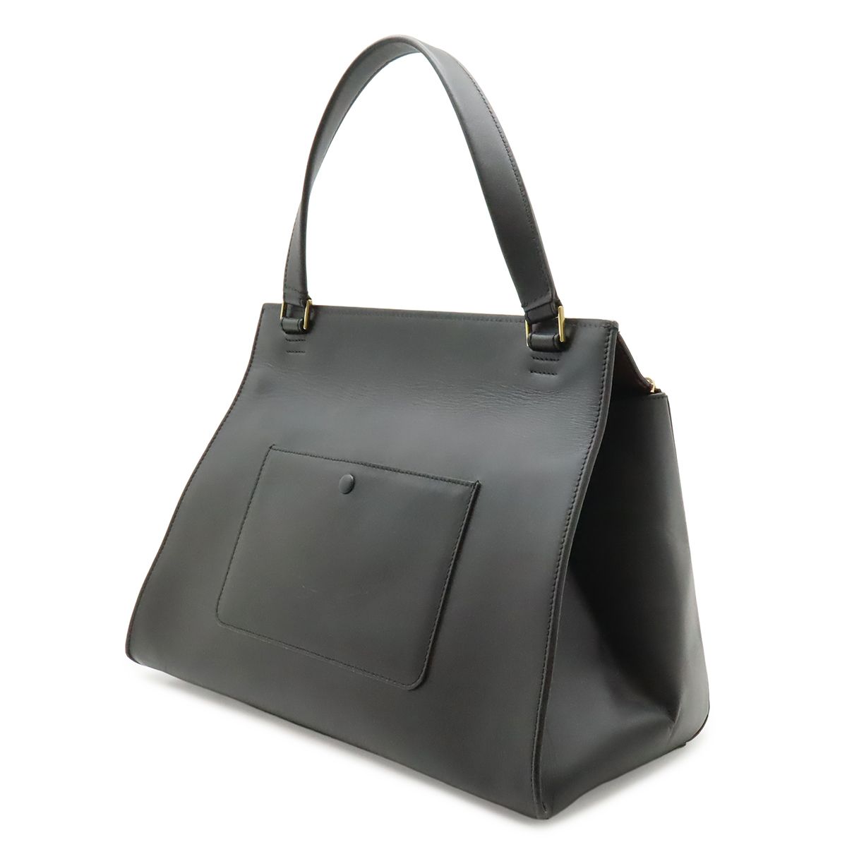 Celine Edge Large Shoulder Bag Leather Black Gold — view 2