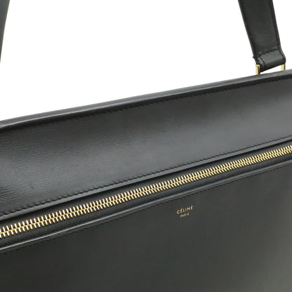 Celine Edge Large Shoulder Bag Leather Black Gold — view 7