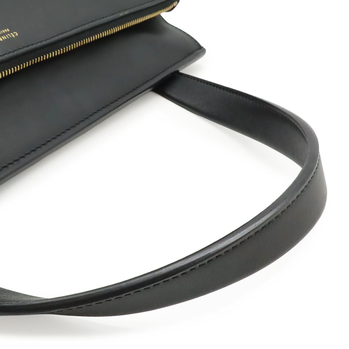Celine Edge Large Shoulder Bag Leather Black Gold — view 4