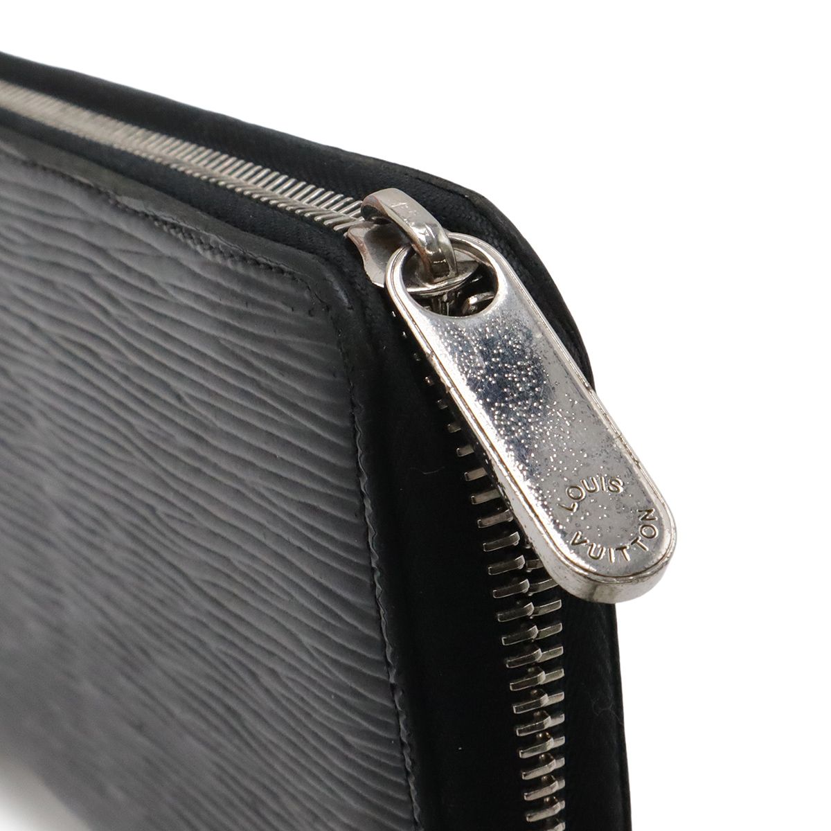 Louis Vuitton Epi Electric Zippy Wallet Zip Around Leather Noir Black — view 4