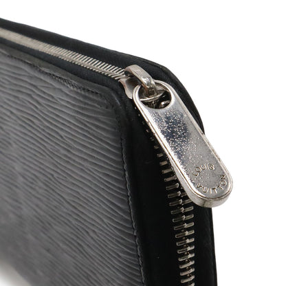Louis Vuitton Epi Electric Zippy Wallet Zip Around Leather Noir Black — view 4