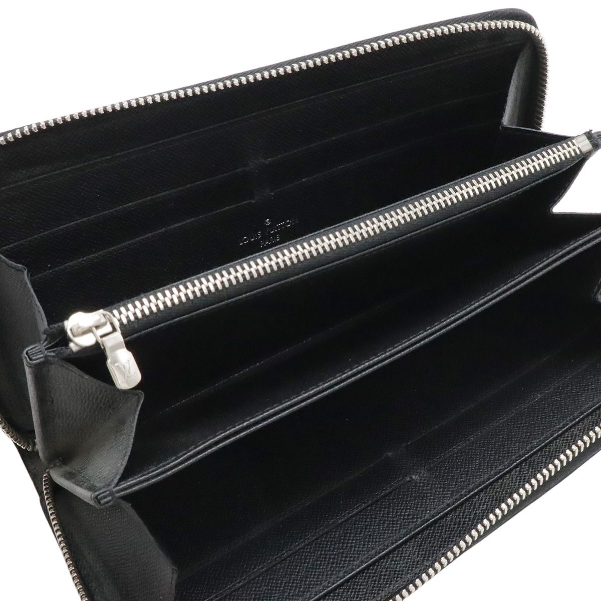 Louis Vuitton Epi Electric Zippy Wallet Zip Around Leather Noir Black — view 5