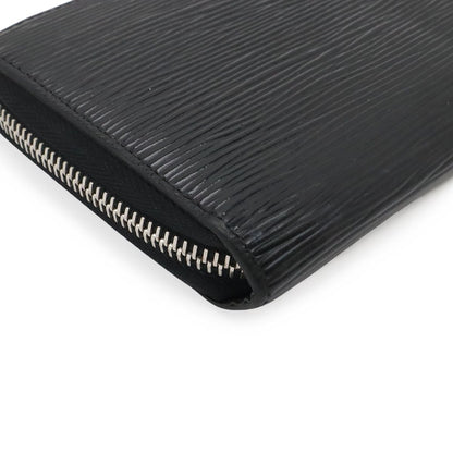 Louis Vuitton Epi Electric Zippy Wallet Zip Around Leather Noir Black — view 3