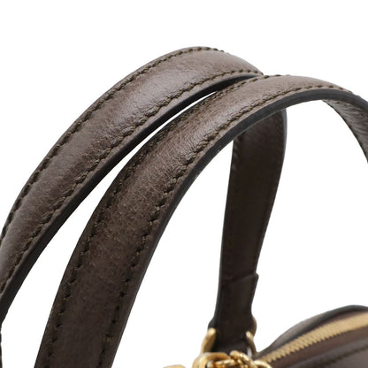 Gucci Ophidia GG Supreme Top Handle 2-Way Shoulder Bag Leather Beige Mocha Brown — view 5
