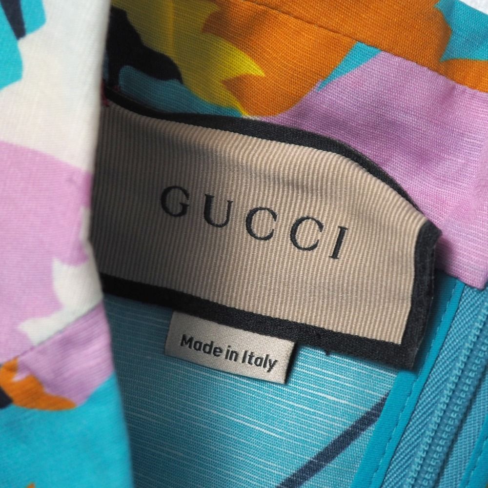 Gucci Dress 36 All Linen Flower Print — view 8