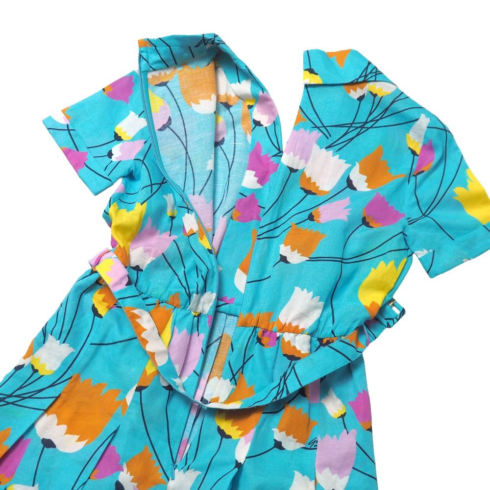 Gucci Dress 36 All Linen Flower Print — view 4