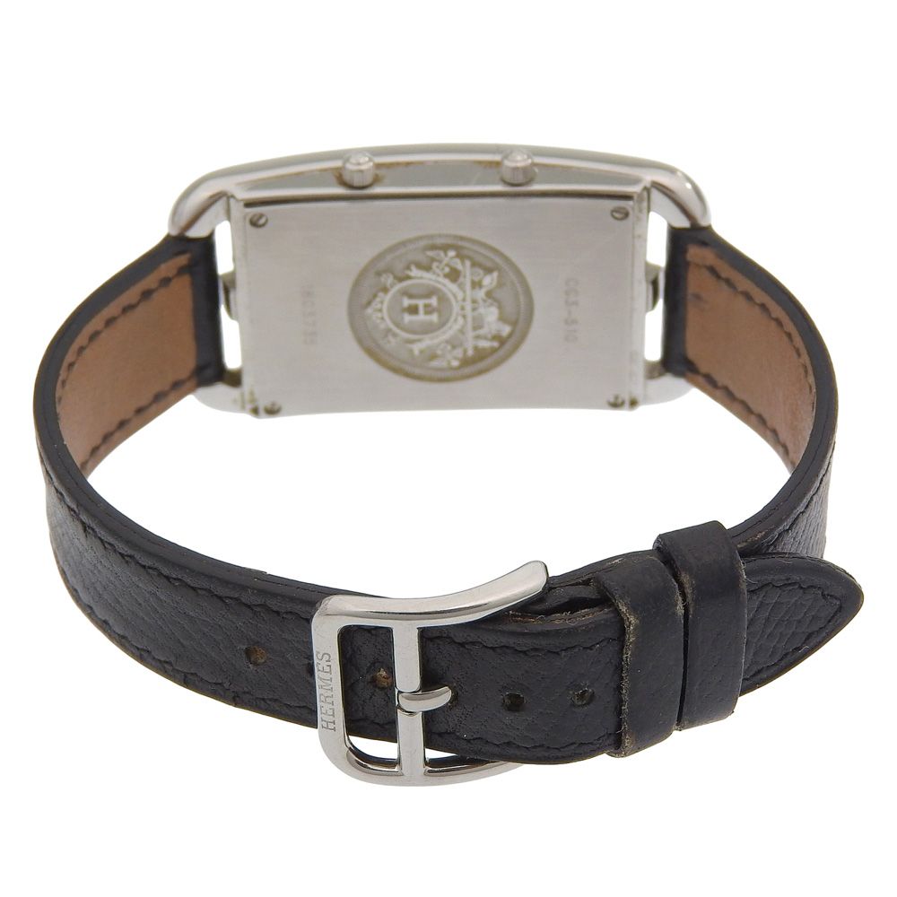 Hermes Cape Cod 2 Zone Duzon Stainless Steel Leather Quartz Analog Display — view 5