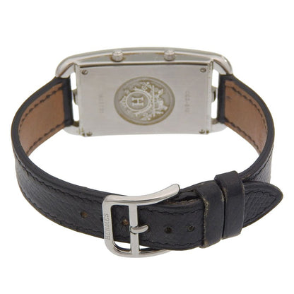 Hermes Cape Cod 2 Zone Duzon Stainless Steel Leather Quartz Analog Display — view 5