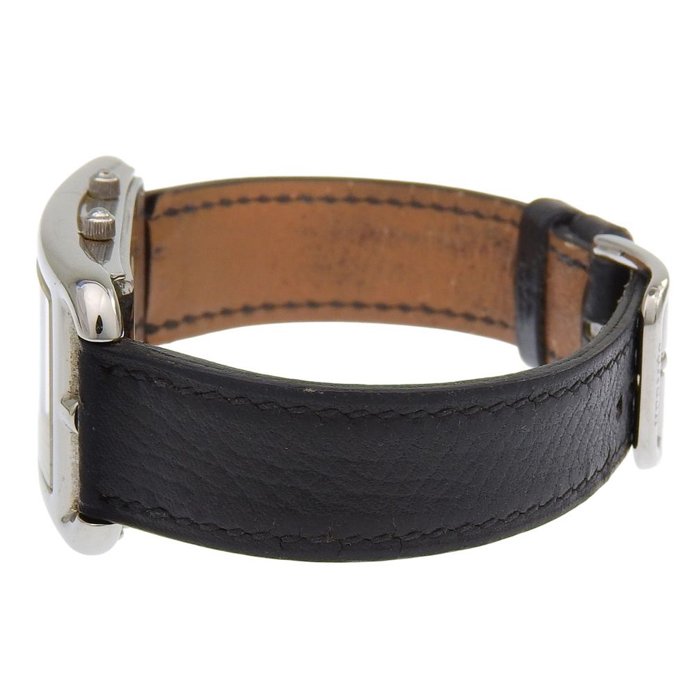 Hermes Cape Cod 2 Zone Duzon Stainless Steel Leather Quartz Analog Display — view 4