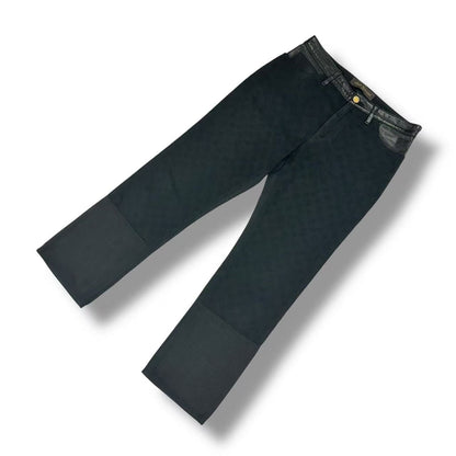 Louis Vuitton Monogram Denim Pants Black