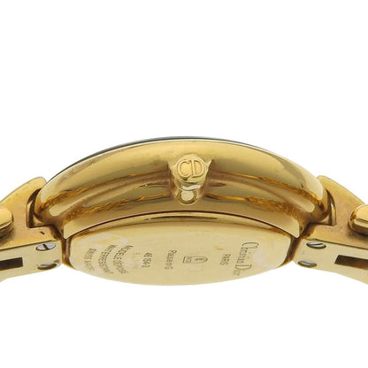 Dior Bakira 46 Gold Plated Quartz Analog Display Black Dial Watch — view 6
