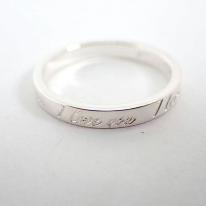 Tiffany & Co 925 Notes I Love You Ring — view 5