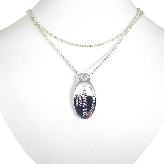 Tiffany & Co 925 Return to Tiffany Oval Tag Long Pendant
