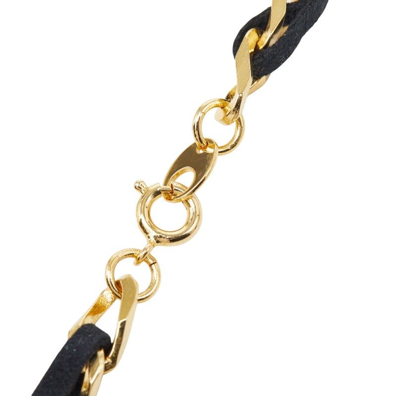 Chanel Perfume Bottle Chain Pendant Gold Plated Plastic — view 5