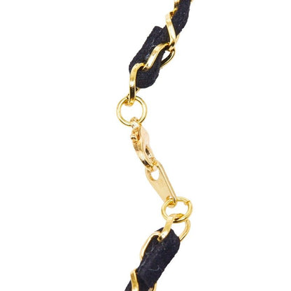 Chanel Perfume Bottle Chain Pendant Gold Plastic Leather Plated — view 5