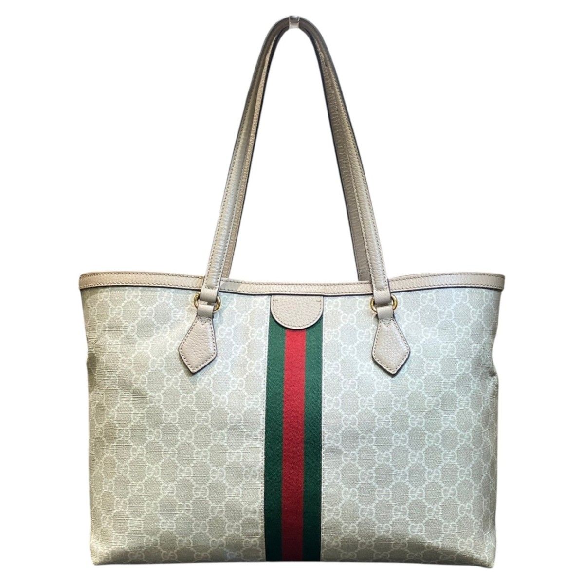 Gucci Ophidia Tote Bag GG Supreme Canvas Leather — view 2