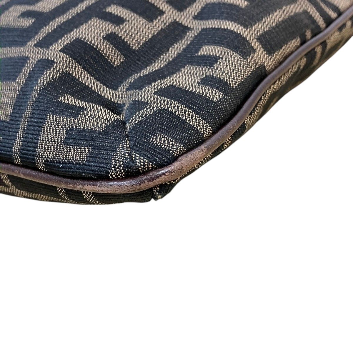 Fendi Zucca Shoulder Bag Canvas Leather — view 6