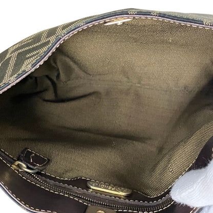 Fendi Zucca Shoulder Bag Canvas Leather — view 5