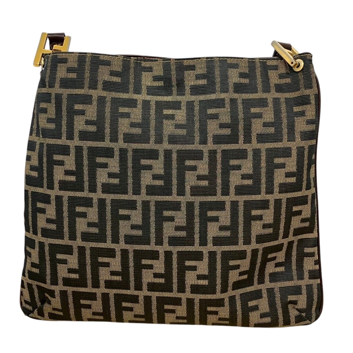 Fendi Zucca Shoulder Bag Canvas Leather — view 2