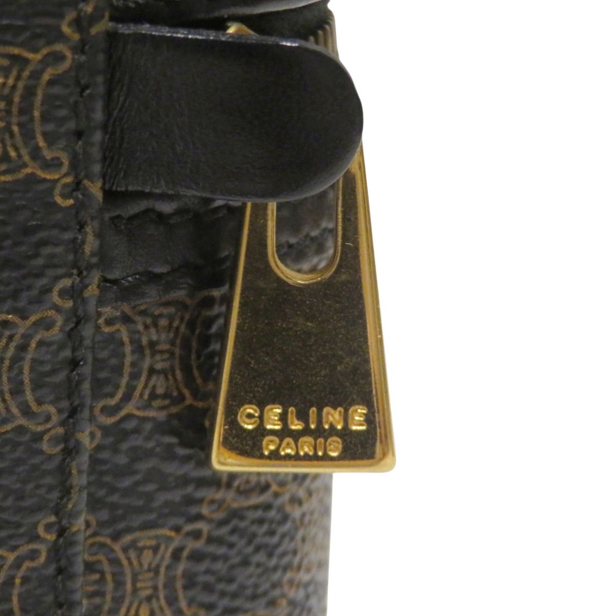 Celine Macadam Pattern Vanity Bag Leather — view 6