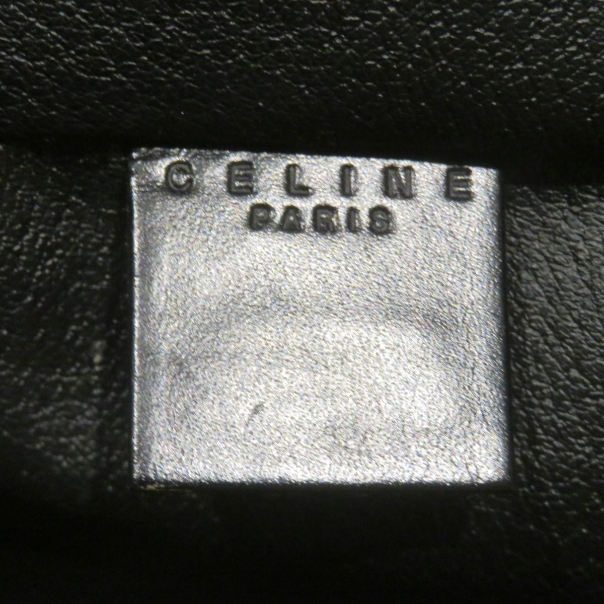 Celine Macadam Pattern Vanity Bag Leather — view 4