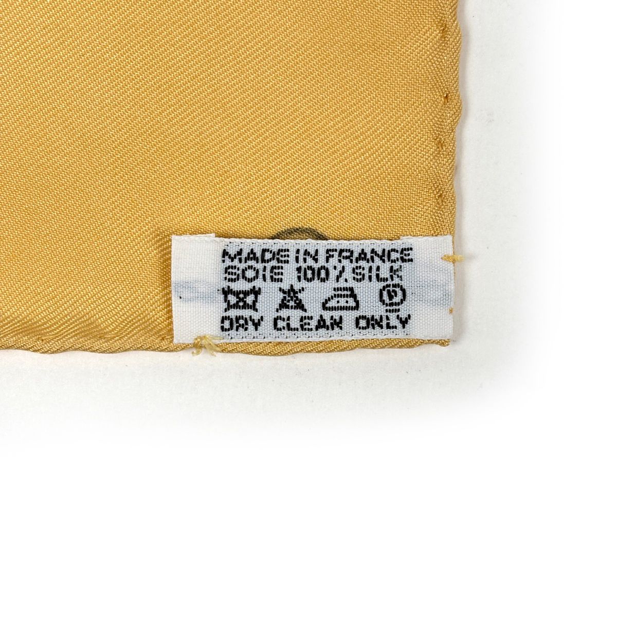 Hermes Petit Carre le Monde du Polo World Scarf Silk Yellow Multicolor — view 2